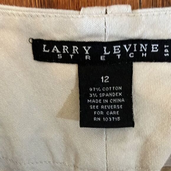 Larry Levine Stetch Crop Wide Leg Cuffed pant Sz 12 - Picture 2 of 9